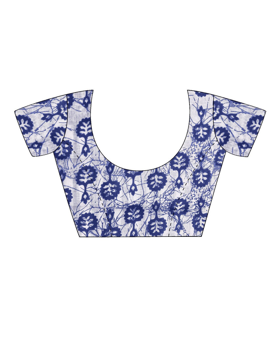 Saree – Soft Cotton Mal Mal Blue – D6