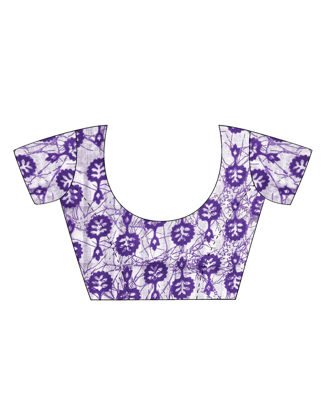 Saree – Soft Cotton Mal Mal Purple – D6